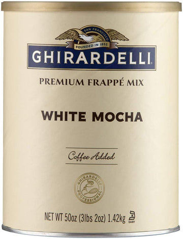 Ghirardelli Mix, White Mocha Frappe, 49.92 oz,(Pack of 1)