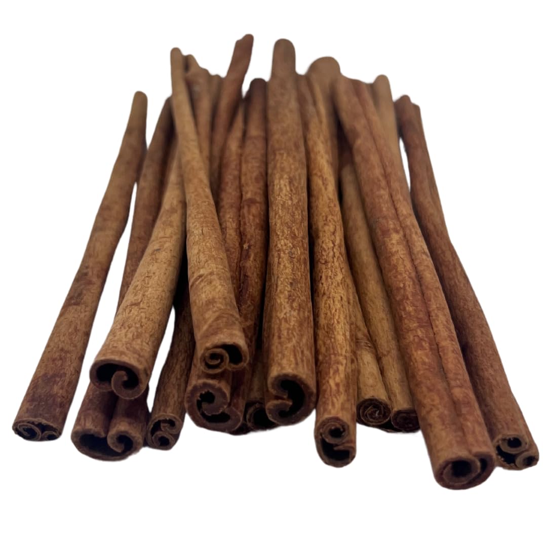 Raw Essentials Whole Cinnamon Sticks, 6-inch | Sweet & Warm Spice for Mulled Beverages, Baked Goods, & Curries | Large 10 Ounce