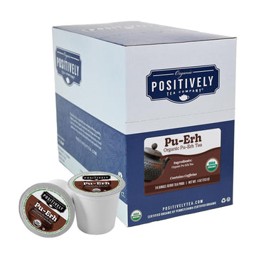 Organic Positively Tea Company, Pu-Erh Tea, K-Cup Compatible, 24 Pods