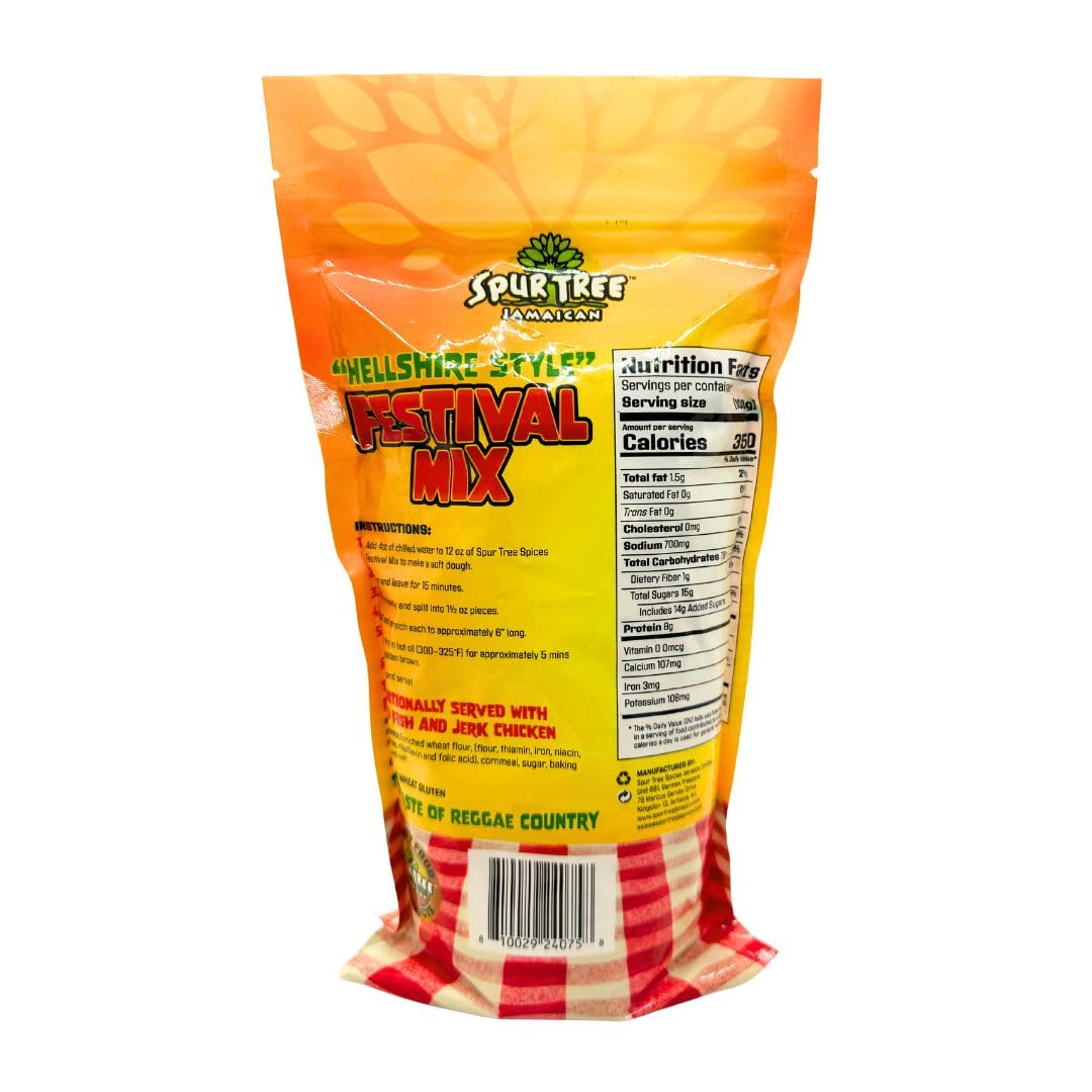 Spur Tree Jamaican Hellshire Style Festival Mix - Seasoned Coating For Crispy Flavor - Frying Magic For Deliciously Easy Meals -