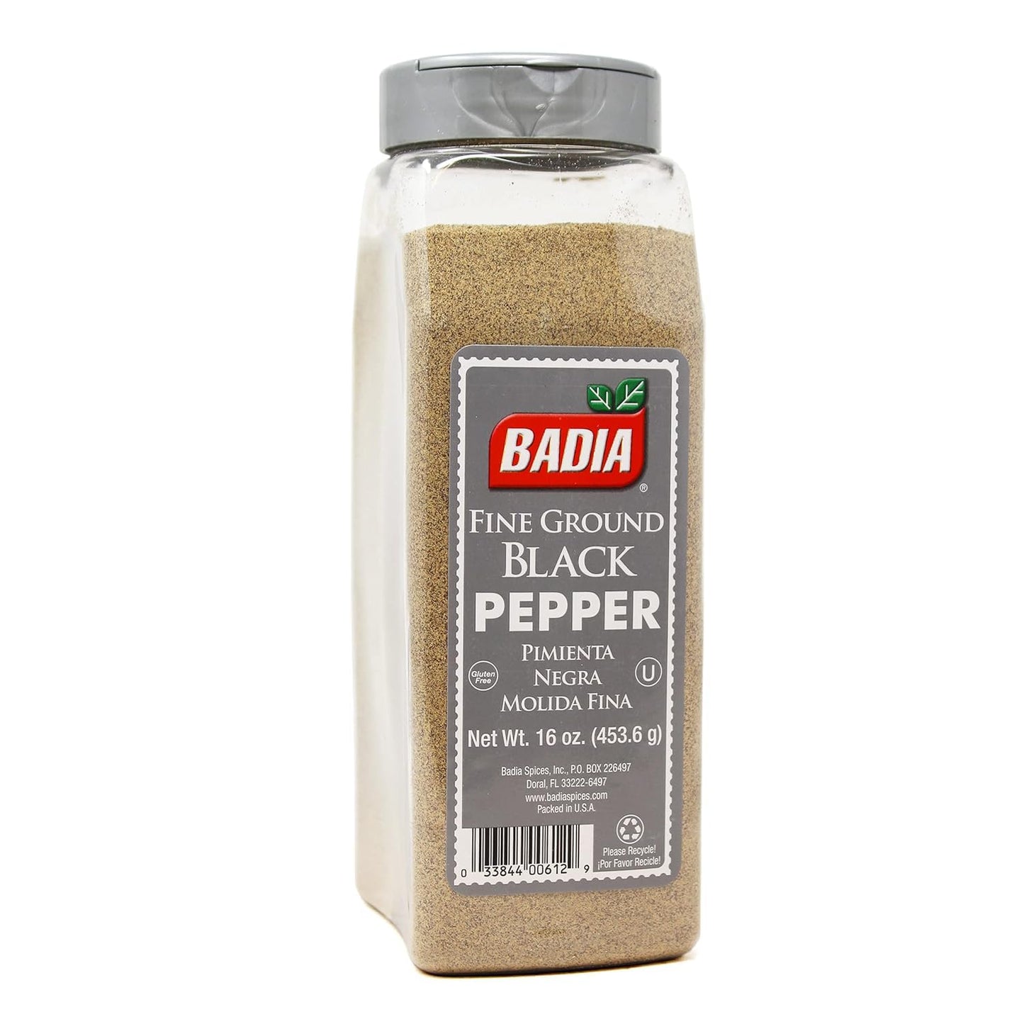 Badia Black Pepper Ground Fine, 16 Ounce