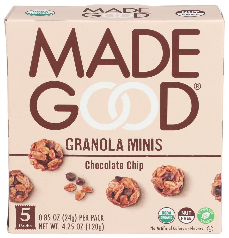 Madegood Organic Chocolate Chip Granola Minis, 0.85 Ounce (Pack Of 5)