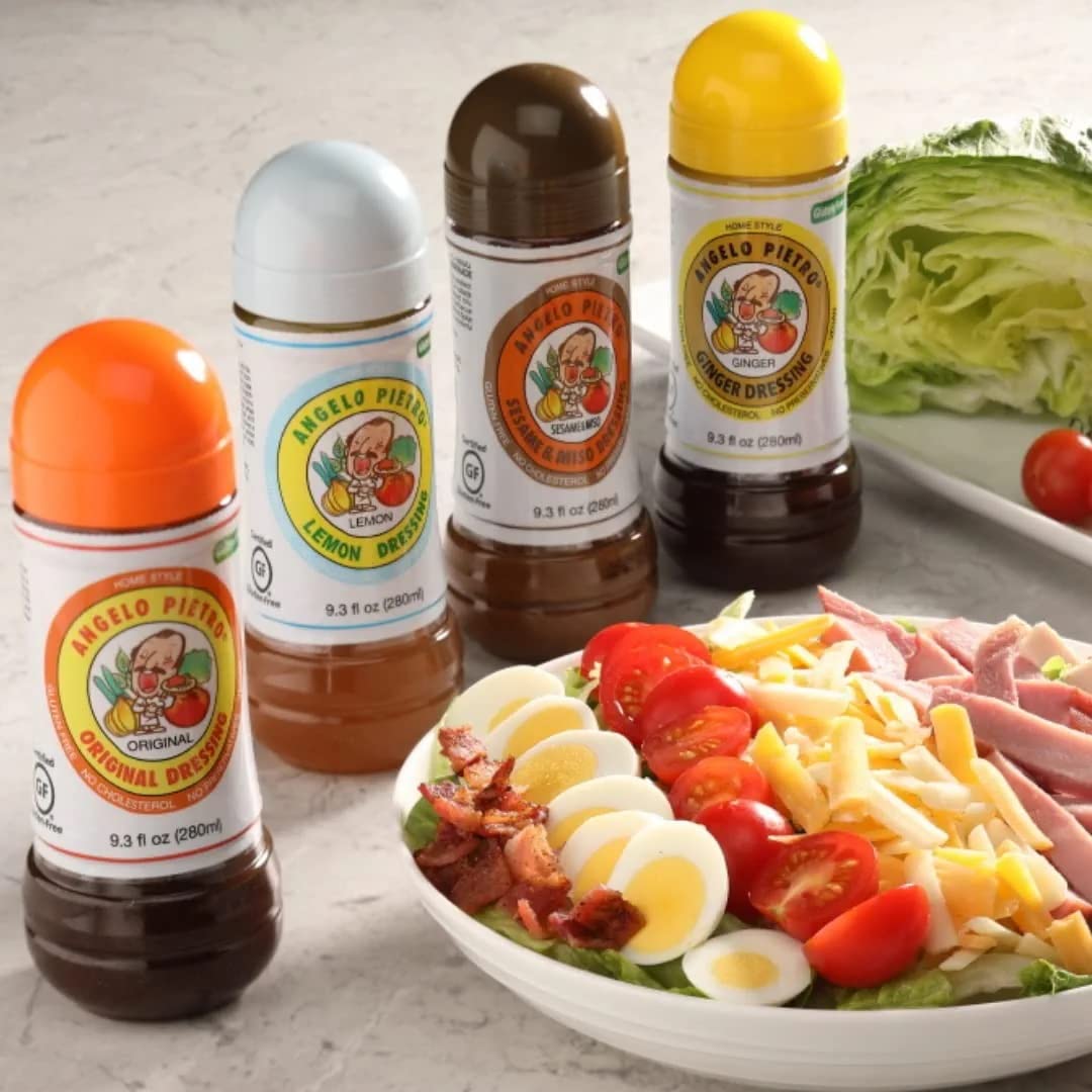 Pietro Dressings New Lemon Dressing, 9.3 Oz. - Natural, Delicious Marinade For Vegetables, Pasta Salads, Chicken, Beef, Pork, Se