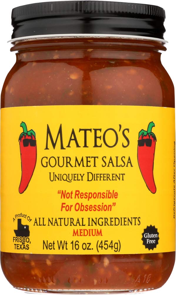 Mateos Gourmet Salsa Medium, 16 oz