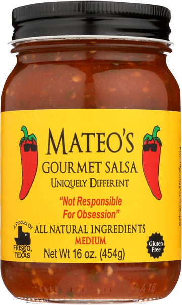 Mateos Gourmet Salsa Medium, 16 oz