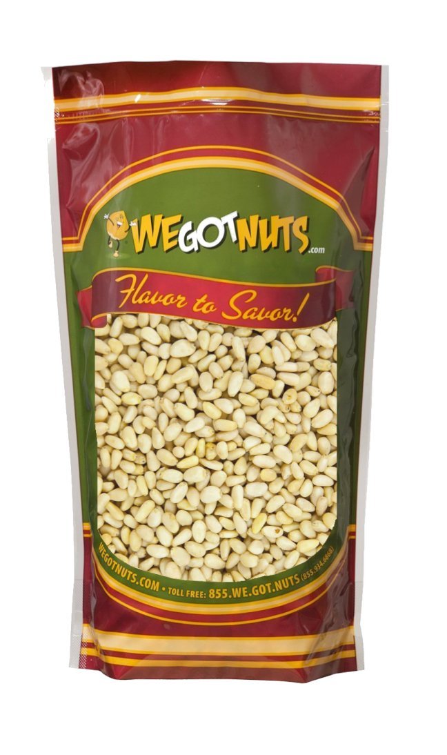 We Got Nuts - Raw Whole & Natural Pine Nuts 2 Lbs (32oz)- enhanced Quality Fresh Kosher Pine Nuts - Natural & Healthy Snack - Great For Cooking Pesto Salads & More