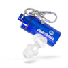 Downbeats Reusable High Fidelity Hearing Protection: Ear Plugs For Concerts, Music, And Musicians (Clear Ear Plugs, Blue Case)