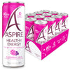 Aspire Raspberry Acai Healthy Energy Drink 80Mg Natural Energy Blend Zero Sugar No Carbs Keto Friendly 12 Pack Green Tea Sugar Free Drink Low Energy Blend Zero Calorie