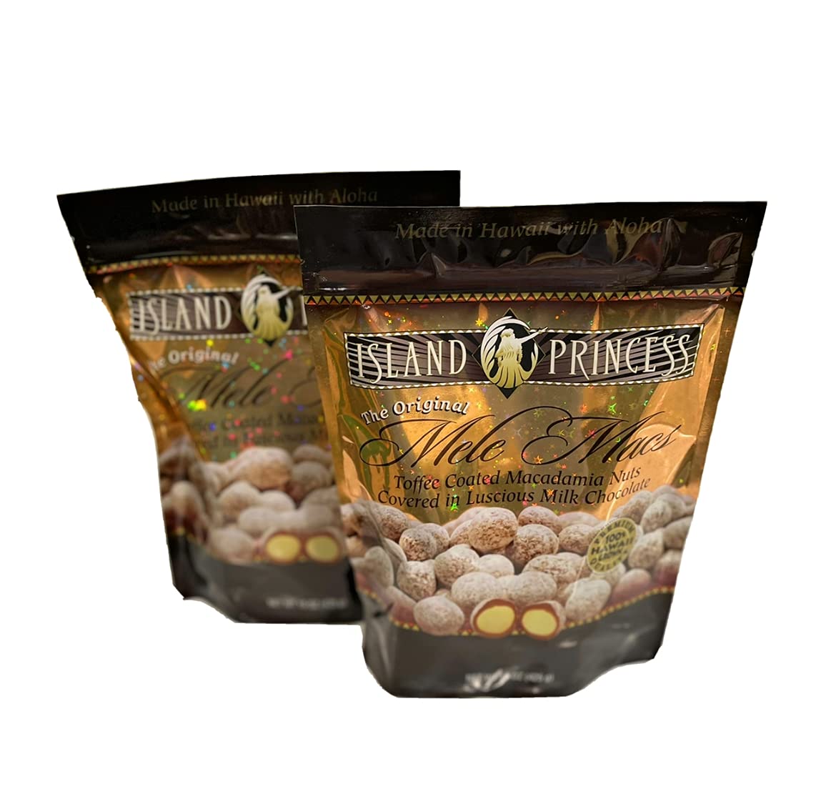 Island Princess 3 set - Mele Macs Toffee Coated Macadamia Nuts Covered in Milk Chocolate (15 Ounce Bag), 1.0 Count