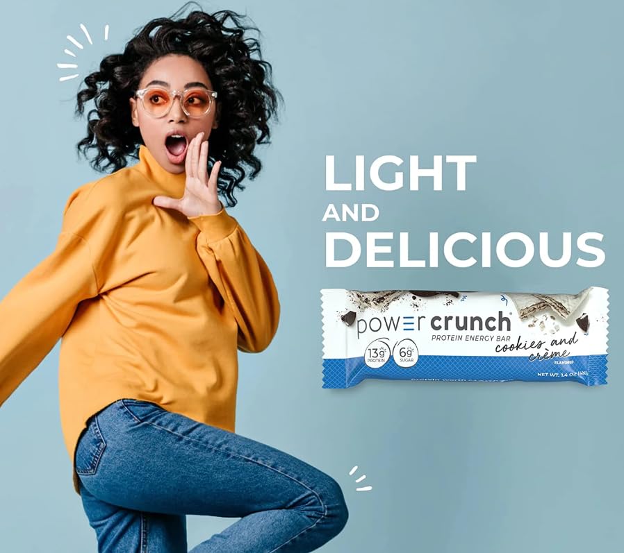 Power Crunch Protein Energy Bar, Cookies & Cream 12 Ea