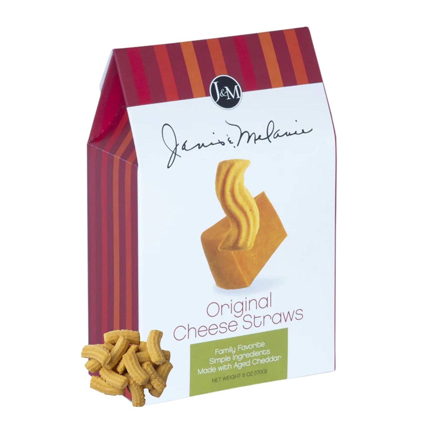 J&M Foods Oriflavor Blendal Cheese Straws Family Favorite Snacks Made With Aged Cheddar Simple Ingredients Perfect For Parties Sharing & Quick Bites 6 Oz Pack Of 1