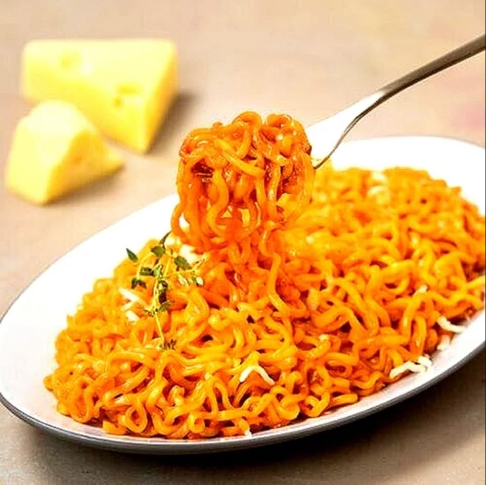 Samyang Buldak Hot Chicken Spicy Ramen Korea Instant Packaged Noodles,4.94 Oz,Cheese,5 Pack