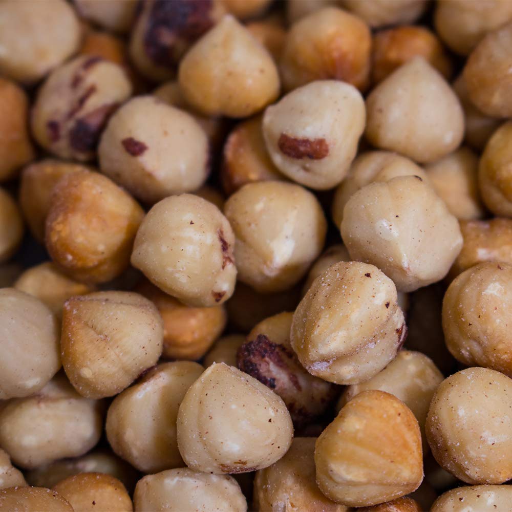 1 Lb | Holmquist Hazelnuts Dry Roasted Hazelnuts | Sea Salt | Skins Mostly Removed | Heart Healthy | Non-Gmo, Gluten Free, Koshe