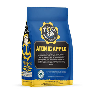 Bones Coffee Company Atomic Apple, Apple Pie Flavor Whole Coffee Beans, Low Acid Flavored Coffee, Made With Arabica Coffee Beans