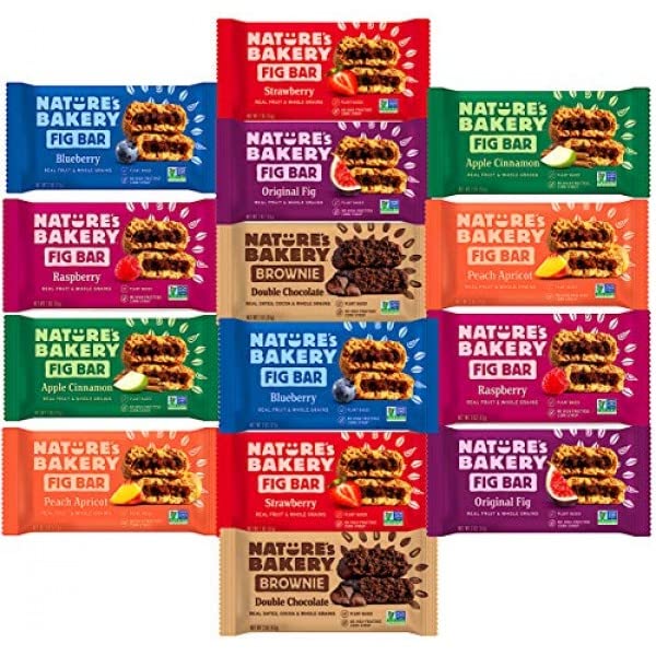 Pops Trading Company Since 1998 Natures Bakery Whole Wheat Fig Bars, Variety Pack - Ultimate Healthy Stone Ground Whole Wheat F