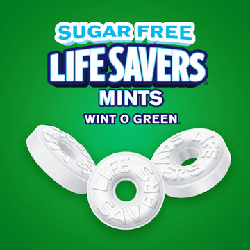 Lifesavers Sugar Free Wint O Green Mints Hard Candy (Pack Of 4) 2.75 Oz Bags