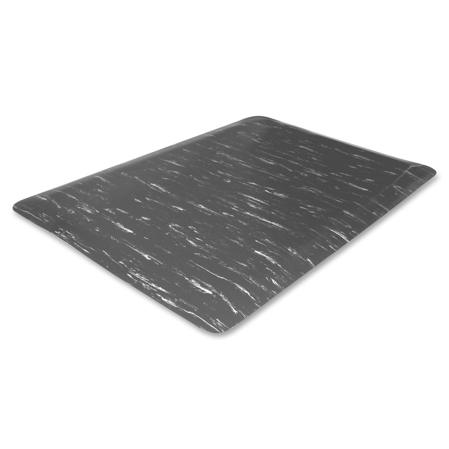 Genuine Joe 58840 Anti-Fatigue Foam Mat, Beveled Edges, 3-Ft X5-Ft , Gray Marble