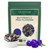 Vahdam, Butterfly Pea Flower Tea (1.76Oz) 100+ Cups | Delicate & Earthy | Vacuum Sealed For Freshness | Butterfly Pea Flower Loose Leaf Tea | Brew Iced Tea, Cooking, Mocktails & Cocktails