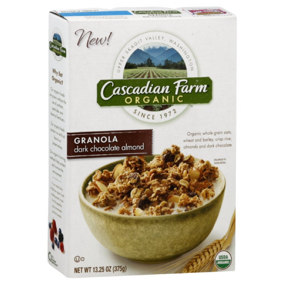 Cascadian Farms Granola, Dark Chocolate Almond, 13.2500-Ounces (Pack Of5)