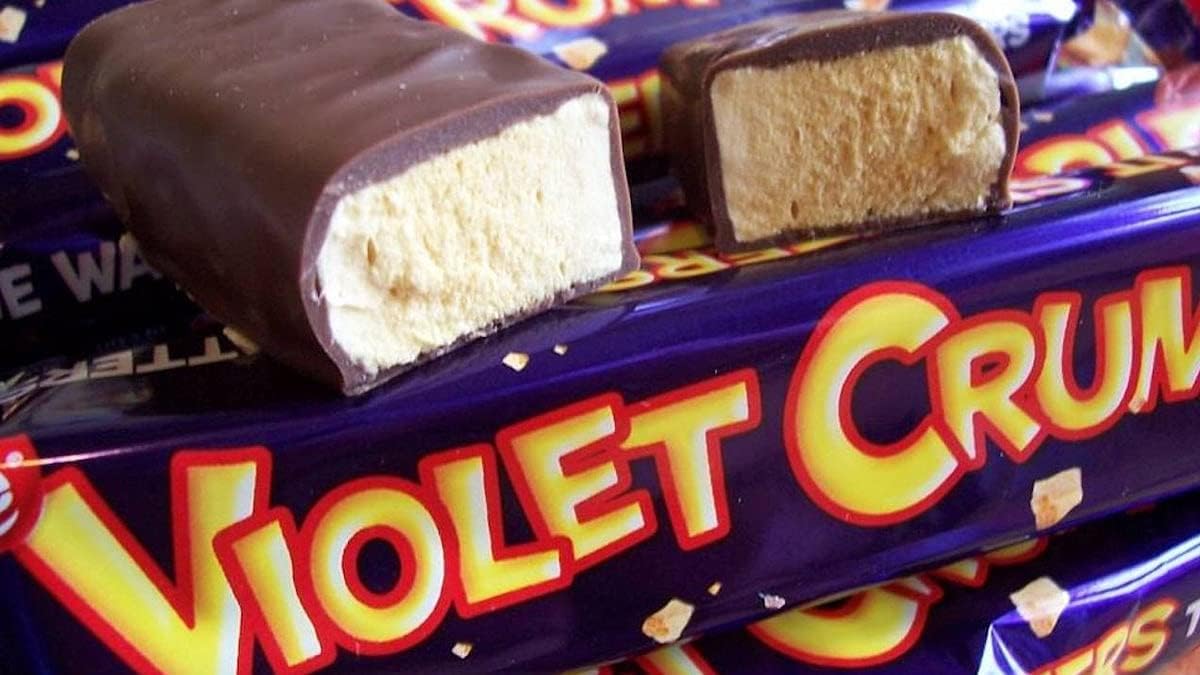 Violet Crumble Milk Chocolate Honeycomb Bars - 6-Pack - 1.76 oz Each - Made in Australia