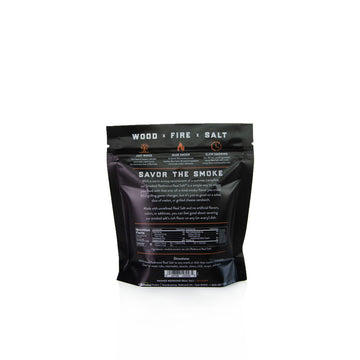 REAL SALT Hickory Smoked Salt, 14 oz Pouch, Natural Seasoning, Ideal for Cooking and Grilling