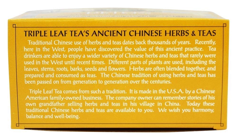 Triple Leaf Natural Herbal Tea, Detox 20 Bags (Pack Of 2)