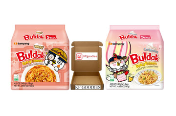 Samyang Buldak Hot Spicy Chicken Ramen Noodle Korean Stir-Fried Ramen (10, Cream Carbonara, Ros  )