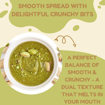 Alma Gourmet Crunchy Pistachio Cream Spread Imported From Sicily - Velvety Smooth With Crunchy Bits - Italian Pistachio Spread F
