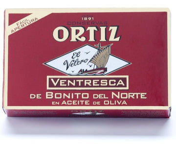 Ortiz Ventresca White Tuna Belly In Oil, 3.95 Oz (Pack Of 10) | Superior Canned Tuna In Olive Oil | Ortiz Albacore Tuna In Olive