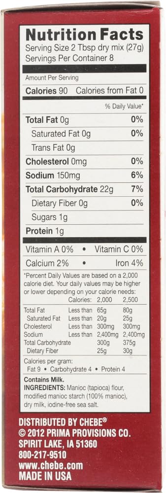Chebe Bread Original Cheese Bread Mix, Gluten Free,7.5 Oz Bags,2 Pack