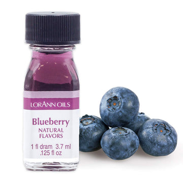 Lorann Blueberry Ss (With Natural Flavors), 1 Dram Bottle (.0125 Fl Oz - 3.7Ml - 1 Teaspoon)