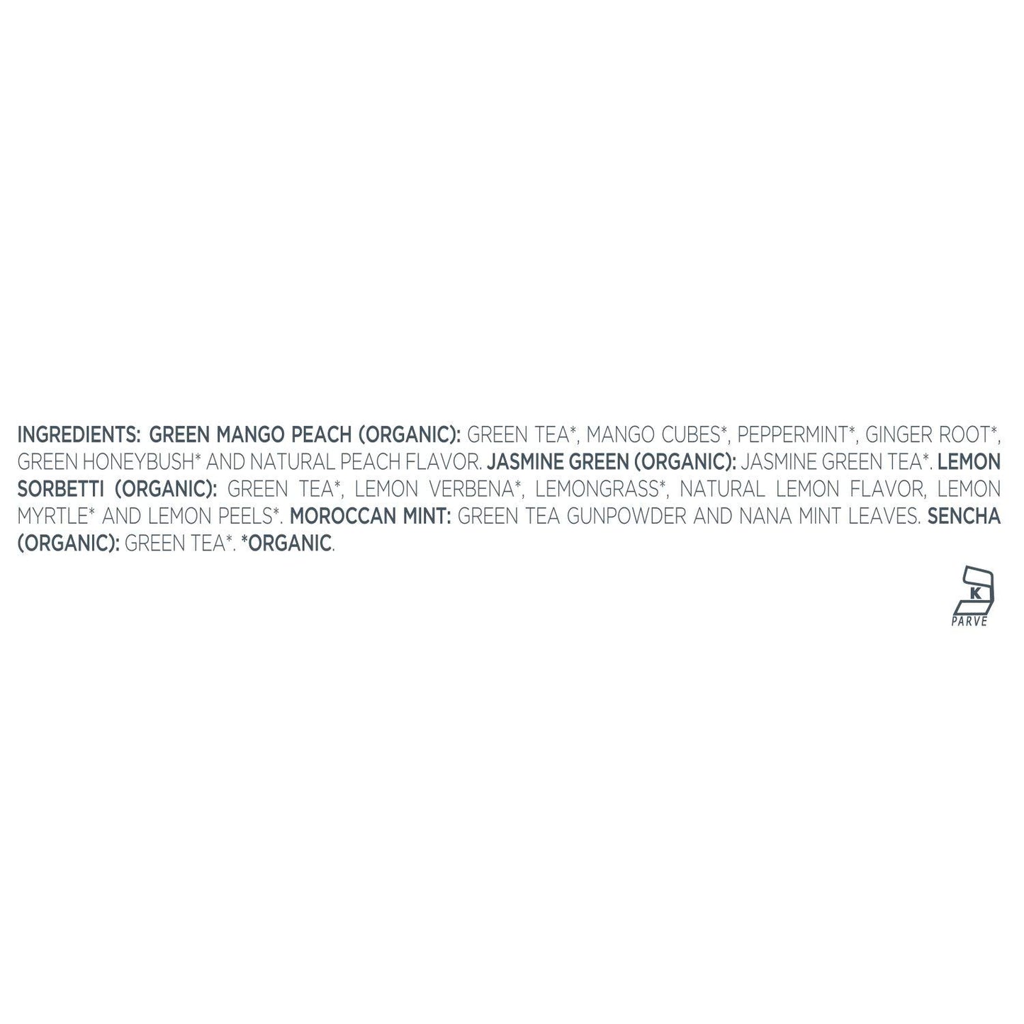 Tea Forte Single Steeps Loose Leaf Green Tea Sampler, Assorted Variety Tea Box, Single Serve Pouches, 15 Count (Pack Of 1)