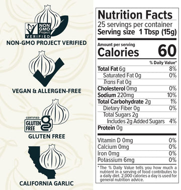 Garlic Expressions Vinaigrette Salad Dressing, Non-GMO, Vegan, Gluten-Free, 12.5 Fl Oz (Pack of 2)