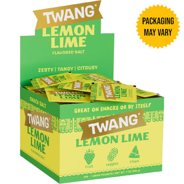 Twang Twangerz Snack Topping, Lemon Lime Flavor, 1 Gram Packets, Pack of 200, Lime Green, Ideal for Seasoning and Flavoring