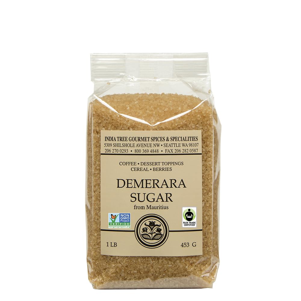 India Tree Demerara Sugar 1 Lb (Pack Of 4)