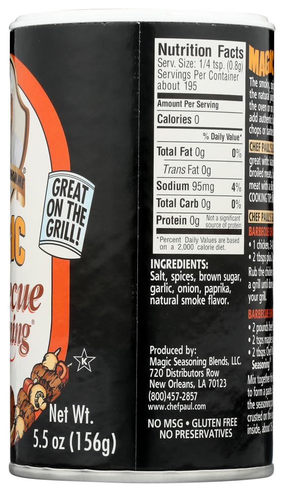 Magic Seasoning Blends Ssnng Bbq 5.5Oz