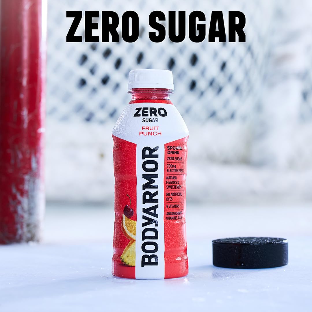 BODYprotective covering ZERO Sugar Variety Pack Sugar Free Sports Drink - Low-Calorie Hydration - Natural Flavors with Potassium Packed Electrolytes Antioxidants and B-vitamins 12 fl oz (Pack of 24)
