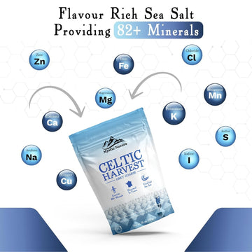 Mystic Nature Celtic Harvest - 1.1 LB | Rich in 82 Essential Minerals | Natural & Unrefined | Hand Harvested Grey Coarse Celtic