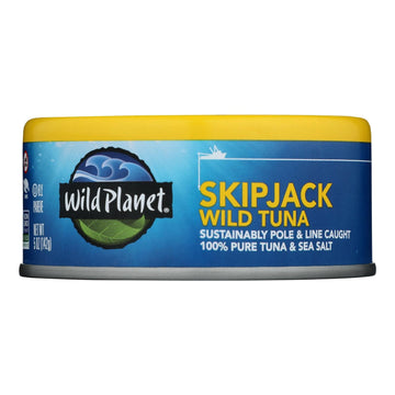 Wild Planet Sustainably Caught Wild Skipjack Light Tuna, 5 Ounce (Pack of 12)