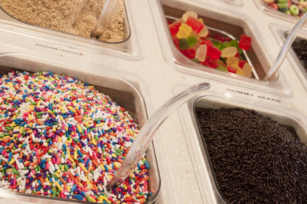 Rainbow Sprinkles Bulk - 6 Pounds - Ice Cream Toppings - Colorful Jimmies for Cake Decorating Baking Cupcakes Cookies - Bulk Bag for Bakery Ice Cream Shop