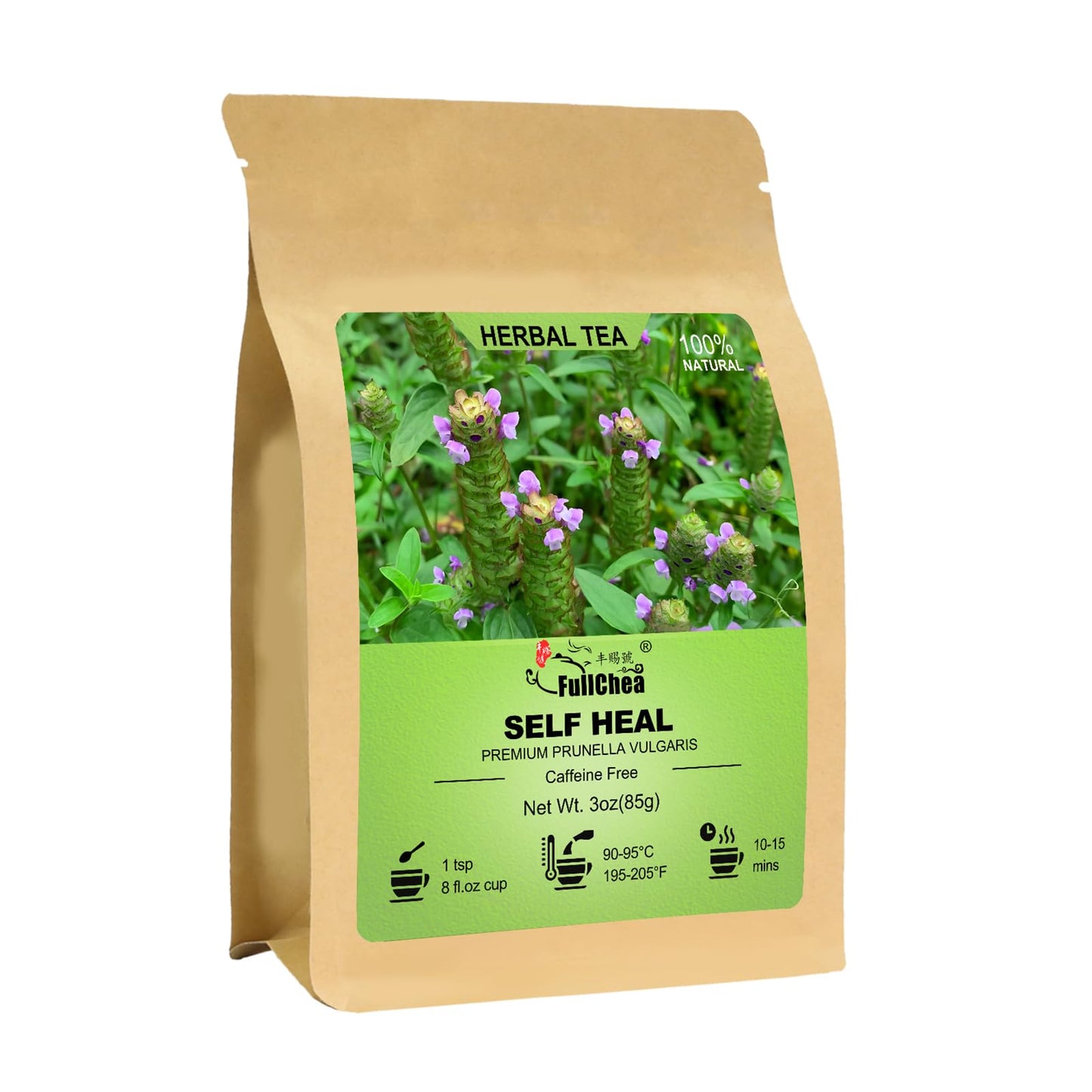 Fullchea - Whole Self Heal Herb 3Oz/85G - Prunella Vulgaris Loose Leaf Herbal Tea - Natural Dried Xia Ku Cao- No Additives Non-Gmo Energy Blend-Free - Supports Liver & Eye Health