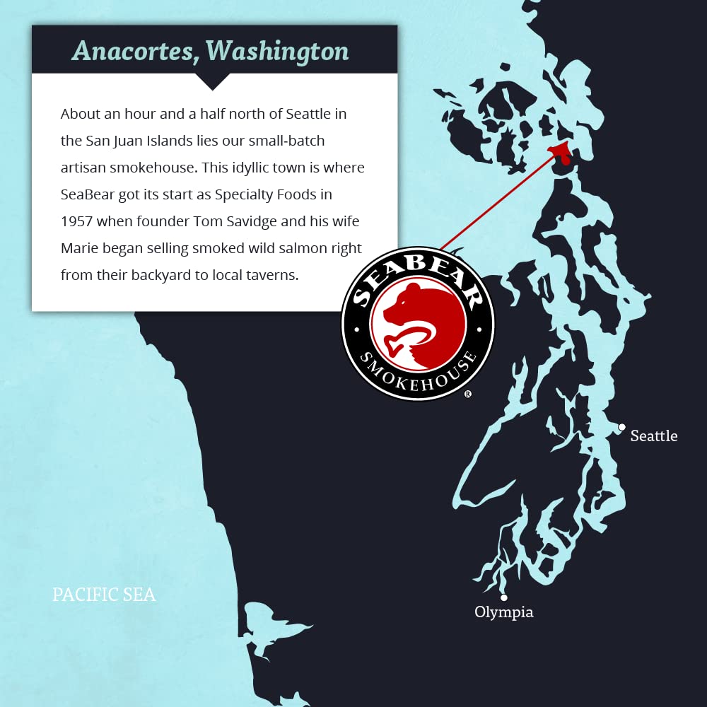 SeaBear Idaho Trout Fillet 6-Pack, Fully Cooked, Shelf-Stable, High-Protein, 3.5 oz each