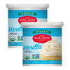 Miss Jones Baking Organic Buttercream Frosting, Perfect For Icing And Decorating, Vegan-Friendly: Vanilla (Pack Of 2)