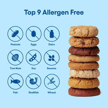 Gluten Free Soft Baked & Crunchy Vegan Cookies by Partake - 8 Boxes | Vegan, Allergy Friendly | No Peanuts, Soy, Dairy, Tree Nut