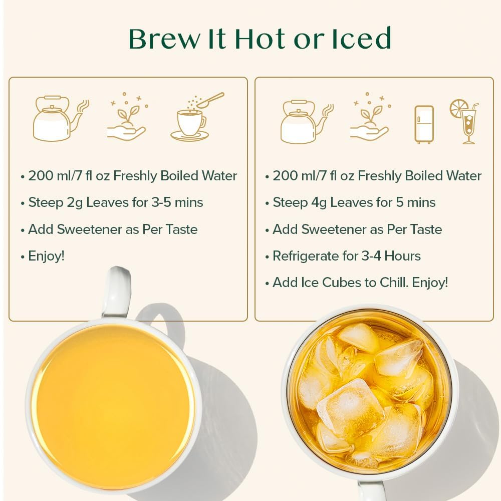 VAHDAM Turmeric Spice Herbal Tea, Caffeine Free, Non-GMO, Gluten Free, 7oz (Pack of 2), Black, Whole Loose-Leaf, Vacuum Sealed