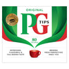 PG Tips Black Tea Bags Non-Pyramid, 80 Count, Model 6061-1, Black