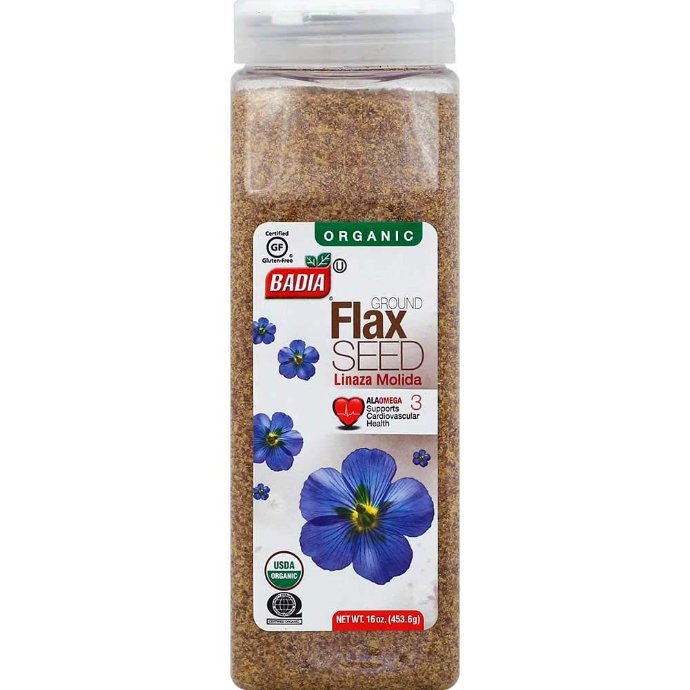 Badia Organic Ground Flax Seed, 16 Ounce - 4 per case.