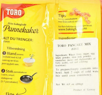 Toro Pannekaker Pancake Mix - 6.9 Ounce - 3 Pack