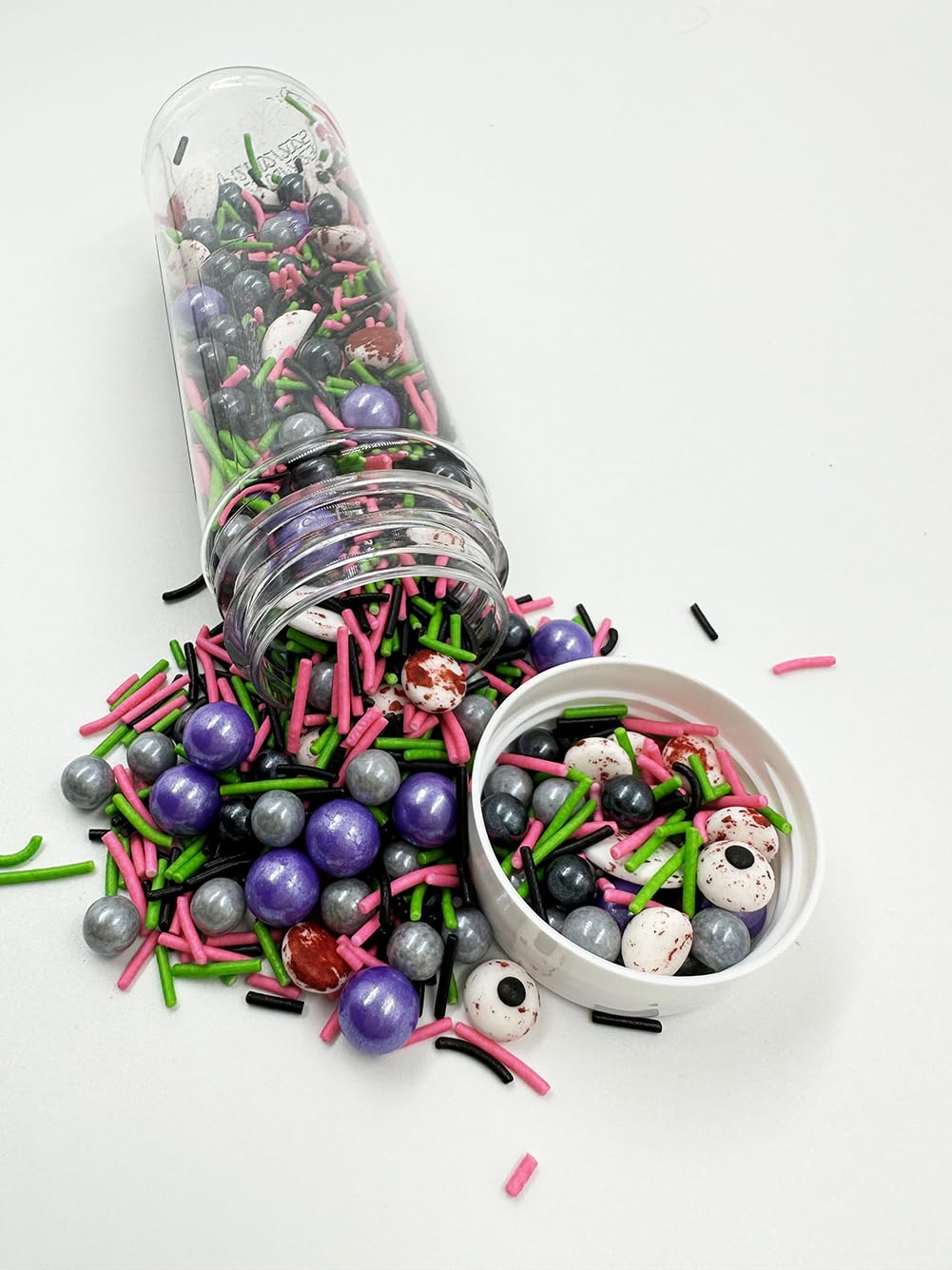 Halloween Sprinkles Pearl Sugar Eyeball Candy 120G/ 4.2Oz Baking Edible Cake Decorations Cupcake Toppers Cookie Decorating Ice C