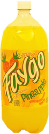 Faygo pineapple flavor soda, 2-liter plastic bottle